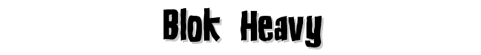 Blok Heavy font